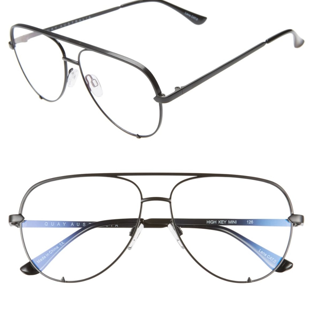 Quay High Key 58mm Blue Light Blocking Glasses